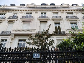 A picture taken on Aug. 12 shows an apartment building owned by Jeffrey Epstein in the 16th arrondissement of Paris.  Two French government ministers called on August 12 for an investigation into the alleged child sex trafficker Jeffrey Epstein saying a US enquiry had exposed links between the disgraced financier and France.