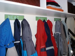 Set up a command centre for coats, backpacks and shoes.