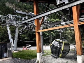 Mounties in Squamish are investigating after the cable was cut at Sea to Sky Gondola in Squamish early Saturday morning and several cars crashed to the ground.