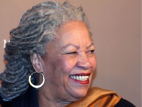 American author Toni Morrison smiles as she arrives at Rolex's Mentor and Protege gala in November 2003. Morrison died this weekend at the age of 88.