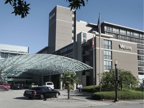 The Westin Bayshore Hotel in Vancouver in July 2015. The Hyatt Regency, the Westin Bayshore and the Pinnacle Harbourfront Vancouver could soon be behind picket lines during the busiest tourism month of the year after its employees gave their union, Unite Here, Local 40, an 89 per cent strike mandate.