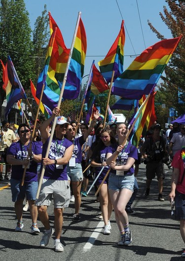 VANCOUVER, BC., August 4, 2019 -  Scenes from the 2019 Vancouver Pride Parade in Vancouver,  BC., August 4, 2019.  (NICK PROCAYLO/PNG)   00058300A ORG XMIT: 00058300A [PNG Merlin Archive]
