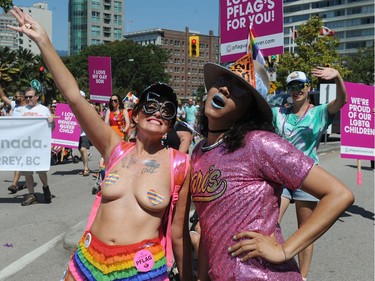 VANCOUVER, BC., August 4, 2019 -  Scenes from the 2019 Vancouver Pride Parade in Vancouver,  BC., August 4, 2019.  (NICK PROCAYLO/PNG)   00058300A ORG XMIT: 00058300A [PNG Merlin Archive]