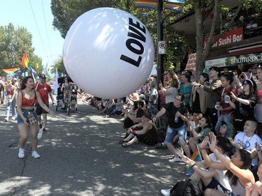 VANCOUVER, BC., August 4, 2019 -  Scenes from the 2019 Vancouver Pride Parade in Vancouver,  BC., August 4, 2019.  (NICK PROCAYLO/PNG)   00058300A ORG XMIT: 00058300A [PNG Merlin Archive]