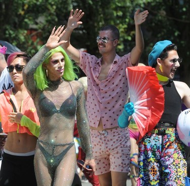 VANCOUVER, BC., August 4, 2019 -  Scenes from the 2019 Vancouver Pride Parade in Vancouver,  BC., August 4, 2019.  (NICK PROCAYLO/PNG)   00058300A ORG XMIT: 00058300A [PNG Merlin Archive]