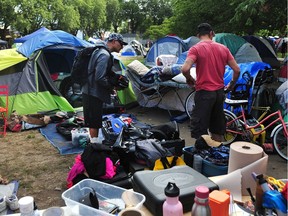 Scenes from the homeless camp at Oppenheimer Park as the city prepares to relocate the campers.