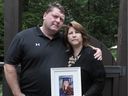 Dean and Tara Stroup, whose daughter Madeline (Maddy) died in hospital after a car accident, in Maple Ridge, BC.