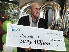 Joseph Katalinic won a $60-million Lotto Max prize, the largest lottery jackpot in B.C. history.