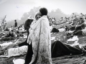 50 years after the Woodstock festival took place in upstate New York, Jessie Kerr says she's the woman in the famous photo of a couple embracing.