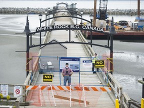 Repairs to the White Rock pier near completion as the reopening is set for the Labour Day long weekend.