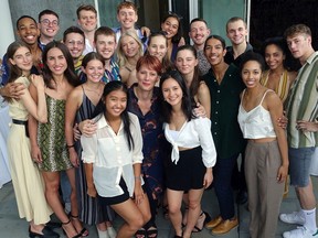 At a reception atop the Scotiabank Dance Centre, Ballet B.C. dancers surrounded artistic director Emily Molnar who will assume the same role with Nederlands Dans Theatre's two companies in summer, 2020.