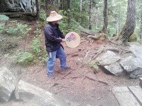 Clyde Young of Copper Sun Gallery tours in Bella Coola.