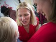 Ottawa Centre Liberal MP Catherine McKenna greets supporters Sunday at her re-election campaign kickoff.