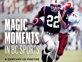 The cover of Magic Moments in B.C. Sports: A Century in Photos, by Kate Bird