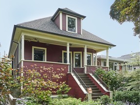 This 1912 home,constructed by local builder Guiseppe Pennimpede, will be included in the Grandview Heritage Tour. When purchased in 2012, the owners painted the residence with historic hues from the Vancouver Heritage Foundation's True Colours palette. (Martin Knowles Photo Media) [PNG Merlin Archive]
