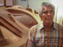 Master carver and artist Robert Davidson is seen in his studio. Davidson is the focus of the new documentary Haida Modern.