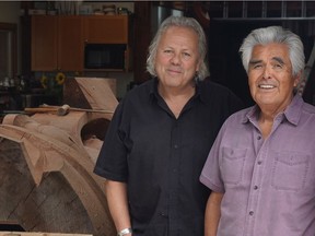 Filmmaker Charles Wilkinson (left) focused his lens on world-renowned Haida artist Robert Davidson (right) for his documentary Haida Modern, which will air on Knowledge Network on June 2.