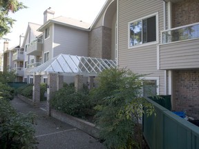 Condo complex on Victory Street in Burnaby that is subject to forfeiture proceedings.