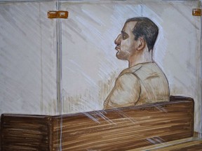 Reza Moazami in court.