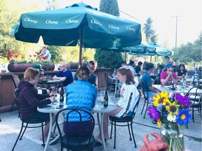 The patio of Barn Nork, a Thai restaurant located in Mount Currie. Photo: Mia Stainsby