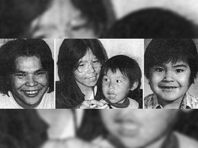 The Jack family (from left to right: Ronald, Doreen, Ryan and Russell) of Prince George have been missing since August 1989.