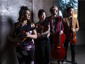 Banff laureates Viano String Quartet play for Vancouver Chamber Music Society this season.