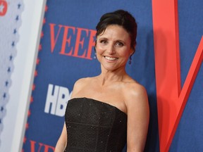 (FILES) In this file photo taken on March 26, 2019 US actor Julia Louis-Dreyfus attends the premiere of the seventh and final season of HBO's "Veep" at Alice Tully Hall at the Lincoln Center in New York City. - Television's glitzy big night out is upon us -- the 71st Emmy Awards kick off Sunday evening in Los Angeles. A little show called "Game of Thrones" looks set to dominate the proceedings one last time. But there is more to television's Oscars than the blood-spattered fight for the Iron Throne. Louis-Dreyfus would claim the standalone all-time acting record with a ninth win -- the "Veep" star is currently tied with US television legend Cloris Leachman ("Phyllis.")