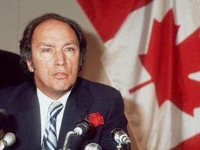 Former Prime Minister Pierre Trudeau.