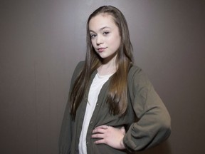 Actor Ella Ballentine poses for a photo in Toronto, on Tuesday, Jan. 26, 2016. For Nicole Dorsey, director and writer of stylistic, psychological drama "Black Conflux," creating of the film's main character, Jackie, was about relaying her own experiences as a teenager.THE CANADIAN PRESS/Chris Young