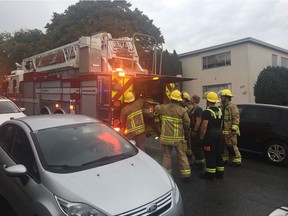 Firefighters were called out to an apartment fire at around 6 a.m. Friday on West 2nd in Vancouver. Three people were taken to hospital with minor injuries.
