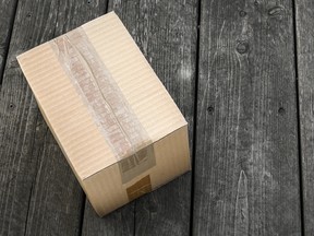 A wrong return address delivered a package of "hard drugs" to Vancouver's Pulpfiction Books, located in Kitsilano. A box is pictured in this stock image.