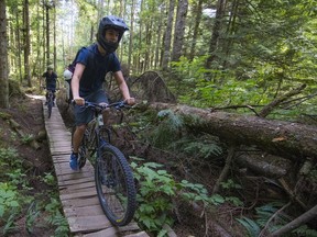 Mountain biker Tylor Desch is a regular at The Woodlot, a forested area on the border of Maple Ridge and Mission.