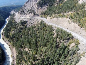 The Phase 4 “Canyon” section is the last and most difficult part of the entire Kicking Horse Canyon Project.