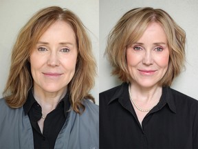 Lindsay Wilde before, left, and after her makeover by Nadia Albano.