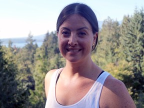 Mobility trainer Natasha Currah at her Bowen Island home.