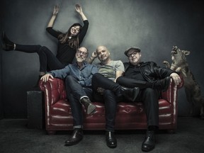 Pixies. American indie rockers L-R:  Paz Lenchantin, David Lovering, Joey Santiago, Black Francis [PNG Merlin Archive]