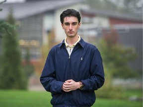 Nikolas Michael, a Grade 12 student at Sutherland Secondary, is an organizer with Sustainabiliteens, which is hosting the Climate Strike event at Vancouver City Hall on Friday. Photo: Arlen Redekop/Postmedia