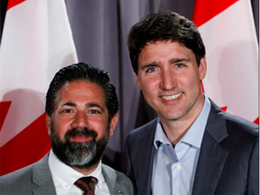 Waseem Ramli and Liberal leader Justin Trudeau, from Ramli's facebook page