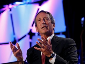 Then-U.S. Representative Mark Sanford (R-SC) speaks at the Liberty Political Action Conference in Chantilly, Va., in September 2013.