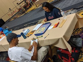 Brother and sister Dean and Dielle Saldanha at the National Scrabble Championship in Reno, Nev., in July.