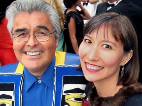 Seen with singer-lawyer-artist-wife Terri-Lynn Williams-Davidson, artist-carver and Order of Canada member Robert Davidson is the subject of director Charles Wilkinson's feature-length documentary, Haida Modern.