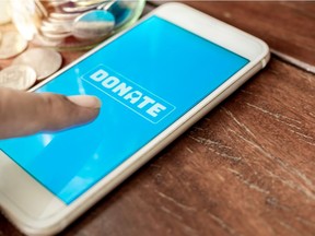 Charitable giving is down in B.C., according to a new poll.
