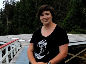 Carmanah Point light keeper Justine Etzkorn.