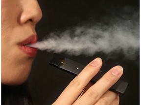 A JUUL vaping device.