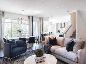 The 3535 Princeton executive townhomes, which range up to more than 2,500 square feet, have private rooftop patios, elegant open-concept kitchens and electric fireplaces with built-in entertainment cabinetry.
