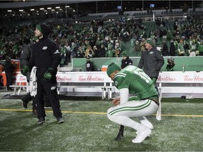 Quarterback Brandon Bridge of Mississauga, Ont., when he was with the Saskatchewan Roughriders.