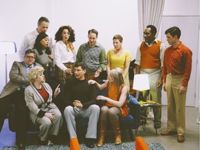 Jonathan Winsby stars as Bobby (centre) in Raincity Theatre's Company, playing until Oct. 26.