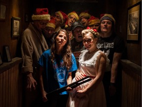 The cast of Helsinki Mansplaining Massacre, a short film highlight of this year's Vancouver Horror Show, which takes place Oct. 25 & 26. Photo: Jon Grönvall