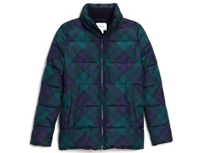 Quilted checked puffer jacket, $74.99 at Old Navy, oldnavy.com.