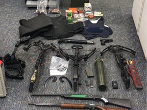 What began as a fraud investigation in Surrey has led to a massive weapons and stolen property seizure in Langley.